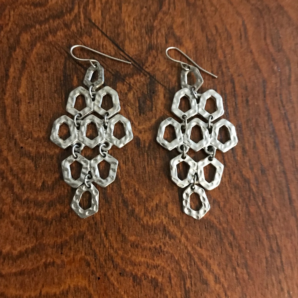 Silver earrings